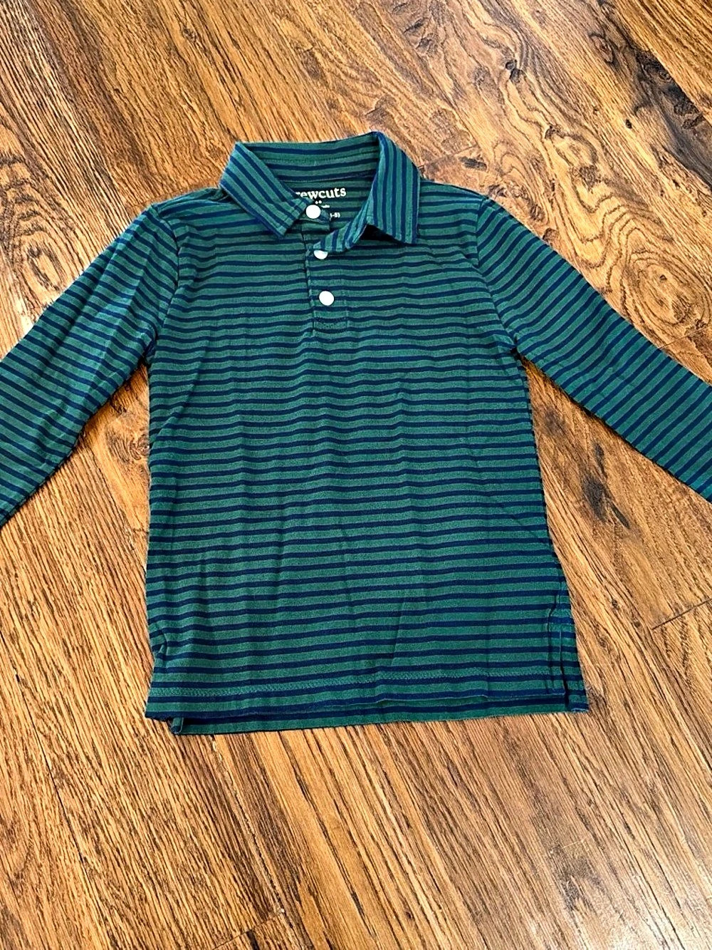 Crewcuts Boys Striped Cotton Polo Size XS (4-5)